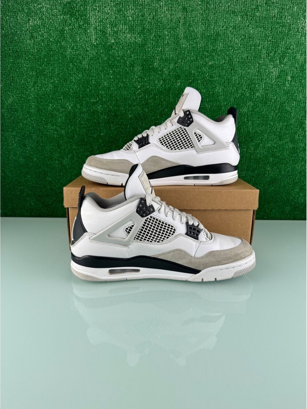 Size 11 - Jordan 4 Retro Mid Military Black - Picture 3 of 9